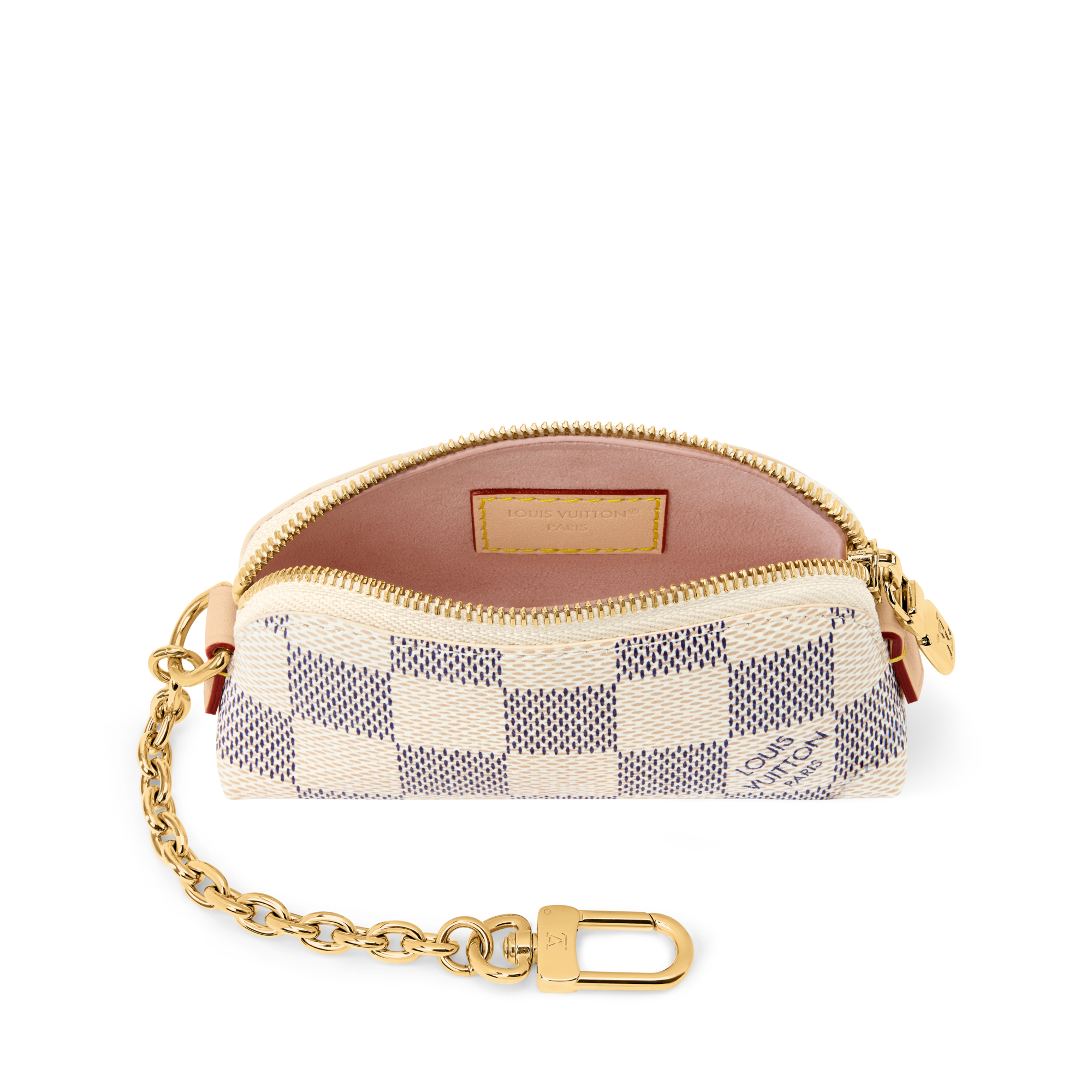Cosmetic Lipstick Pouch Damier Azur Canvas - Wallets and Small